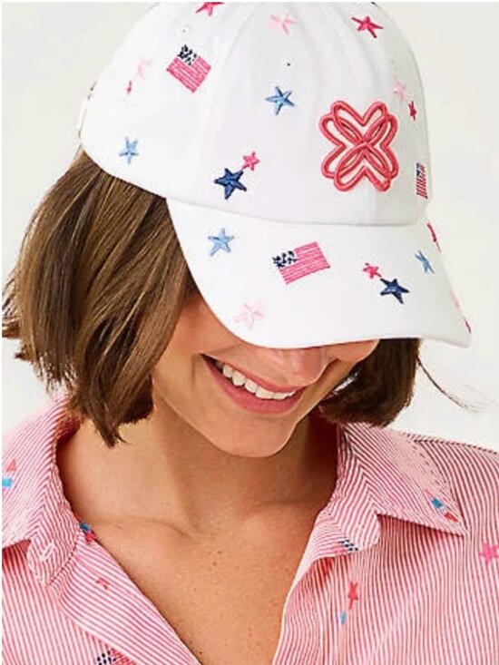 NWT Lilly Pulitzer Embroidered 250th Celebration Baseball Hat main image 14